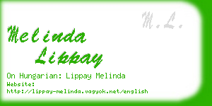 melinda lippay business card